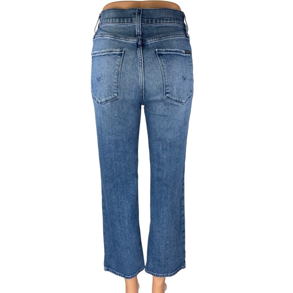 Hudson Women's Blue High Waisted Flared Bootcut Denim Cropped Jeans Size 25 - Picture 3 of 5